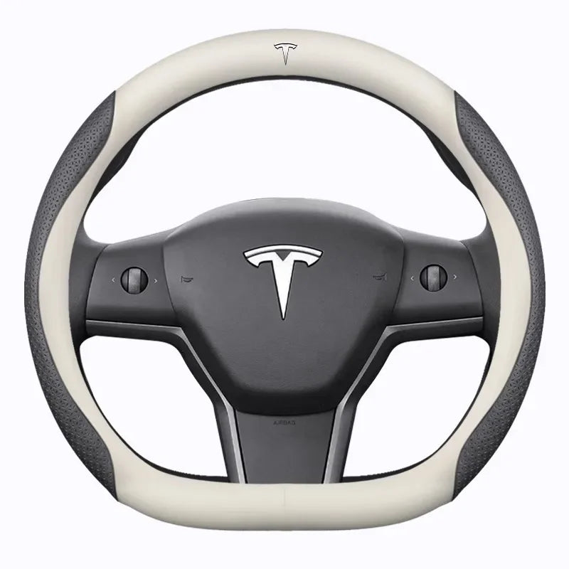 Car Steering Wheel Cover for Tesla Model 3 S Y Model X Roadster 2019-2025 Auto Interior Steering Wheel Accessories