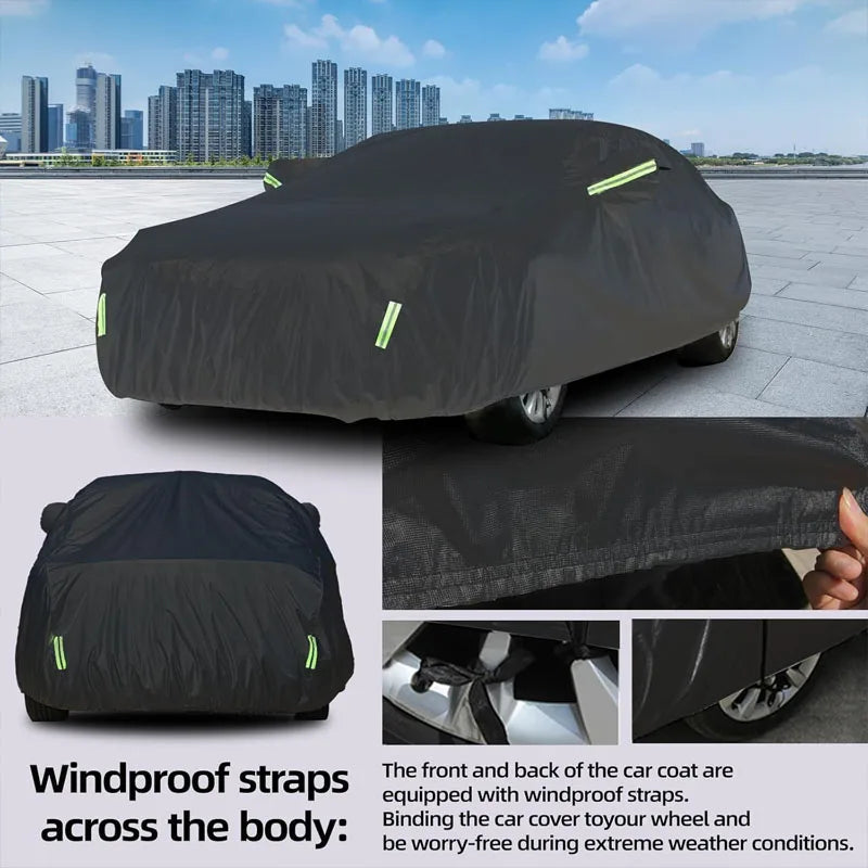 Full Car Cover for Ferrari Roma Outdoor Use - Waterproof Snowproof Sunshade, Winter & Summer Auto Protection Accessories CM World