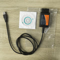 OBD2 ELM327 V1.5 USB Switch OBD Scanner for Focus ELM327 V1.5 PIC18F25K80 Modified Open Hidden for Ford Forscan HS-CAN/MS-CAN Car Mobile World
