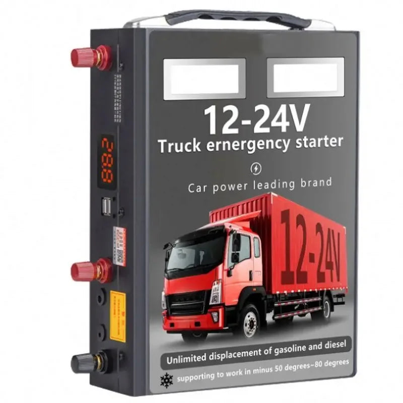 12 24 Volt Car Truck Jump Starter 42000mah Portable Power Bank Emergency Tool Battery Booster Truck Jump Starter