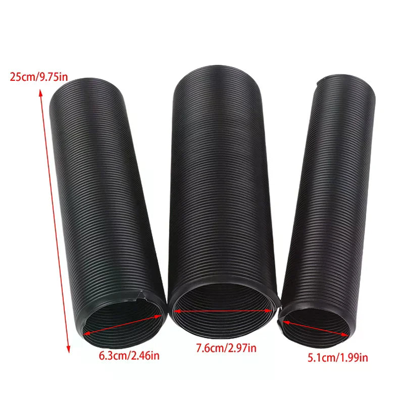 Car Cold Air Intake Tube Kit 2.5inch 3inch Flexible Air Inlet Duct Pipe System 51mm 63mm 76mm Universal CM World