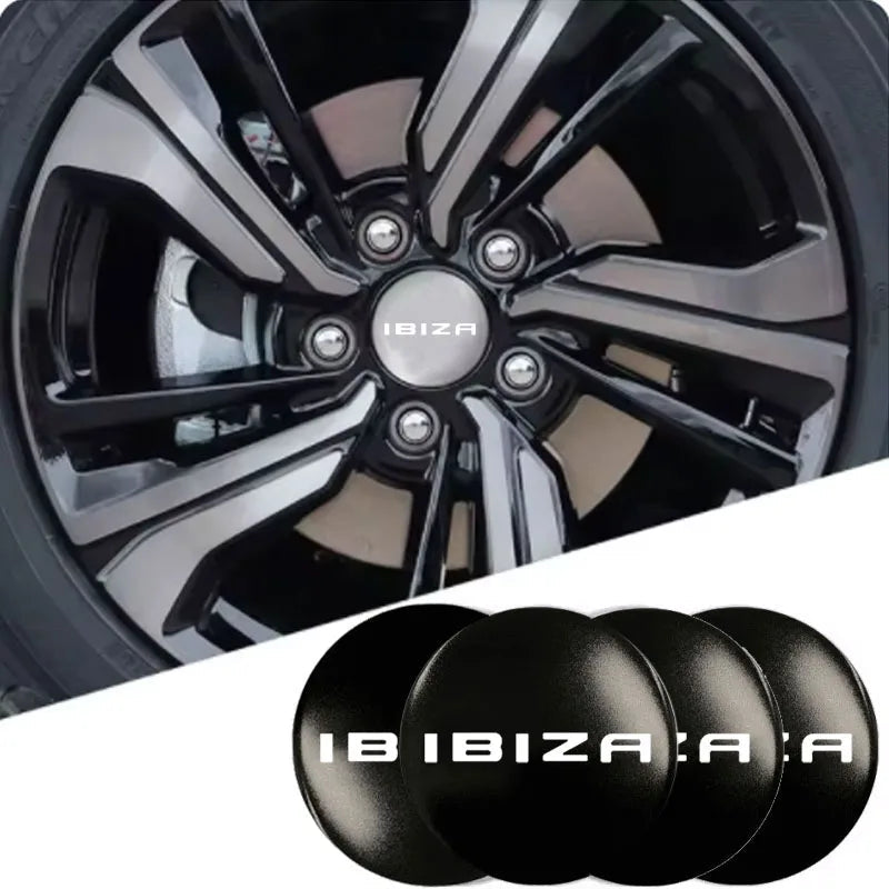 Sticker-resistant, not easy to drop, scratch-proof car hub cover sticker, car badge logo sticker For seat ibiza Car Accessories CM World