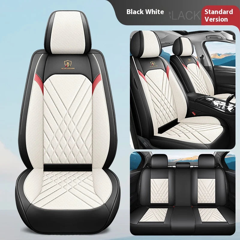 Five-Seat Car Seat Covers Full Wrap Simple Design Multiple Color Options Universal Fit for Most Cars