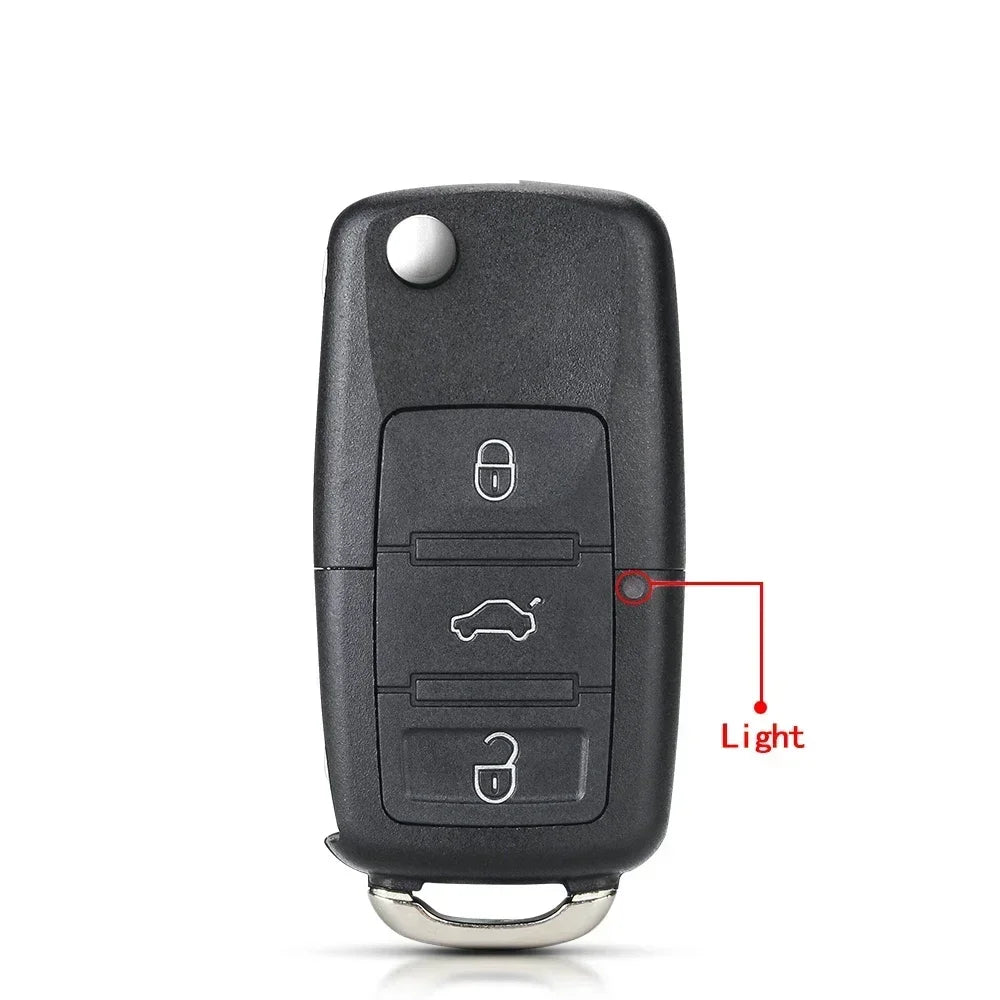 KEYYOU 10PCS Flip Key Shell Case For VW VOLKSWAGEN Passat MK4 Seat Altea Alhambra Ibiza Polo Golf CM World