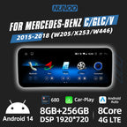 Android Auto Wireless CarPlay For Mercedes Benz C Class W205 GLC X253 V W446 Car Multimedia Navigation GPS DSP Qualcomm 680 CM World