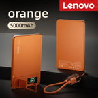Lenovo 500000mAh Magnetic Power Bank Wireless Fast Charger For Magsafe Portable Auxiliary Battery Pack For iphone Samsung Huawei