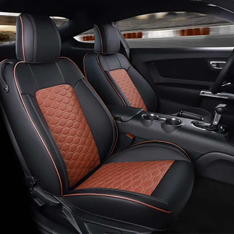 Custom Fit for 2015-2024 Mustang Coupe Car Seat Covers Full Set Durable Quality Material for Ford Mustang Coupe Gt CM World