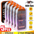 1-5PCS Fingerprint Unlock Anti Spy Tempered Glass For Samsung Galaxy S26 Plus S25 Ultra S24 S23 S22 Privacy Screen Protectors