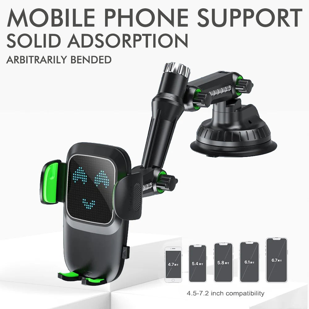 Suction Cup Phone Holder Windshield/Dashboard/Window Universal Suction Cup Car Phone Holder Mount with Sticky Gel Pad Compatib CM World