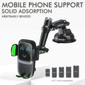 Suction Cup Phone Holder Windshield/Dashboard/Window Universal Suction Cup Car Phone Holder Mount with Sticky Gel Pad Compatib CM World