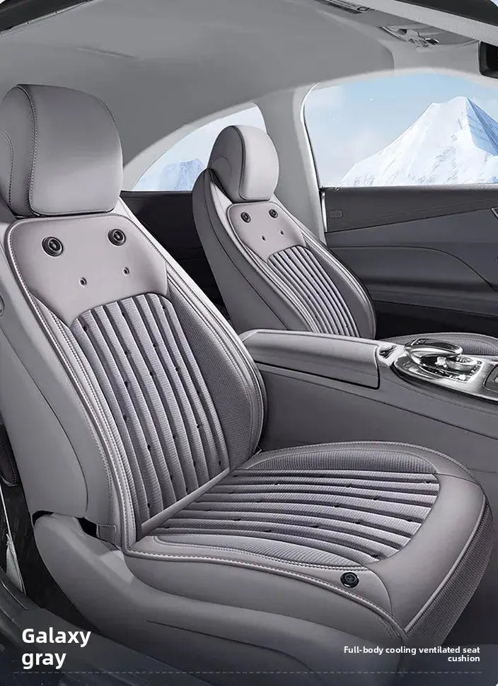Cool Ventilation Seats Universal Car Seat Ventilation Cover Car Blowing Summer Cool SUV Car Seat Cushion Breathable Auto Cooling Car Mobile World