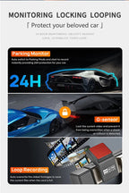 DT-NAVI  New 4K A3 Pro Cam 3 Channel Dash Cam Front 4K+Rear 1080P+Interior 1080P GPS WiFi 24H Parking Monitor Supercapacitor Car Mobile World