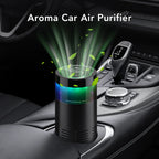 Mini Car Air Purifier Negative Ion Ionizer Odor Eliminator for Smoke Pet Smell Aroma Ambient Light Air Freshener Car Mobile World