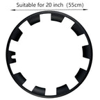 4 pcs Hub Cap Protective Edge Cover, Steel Rim Cover for Tires, Border and Hub Cover Suitable for Tesla Model Y 20-inch