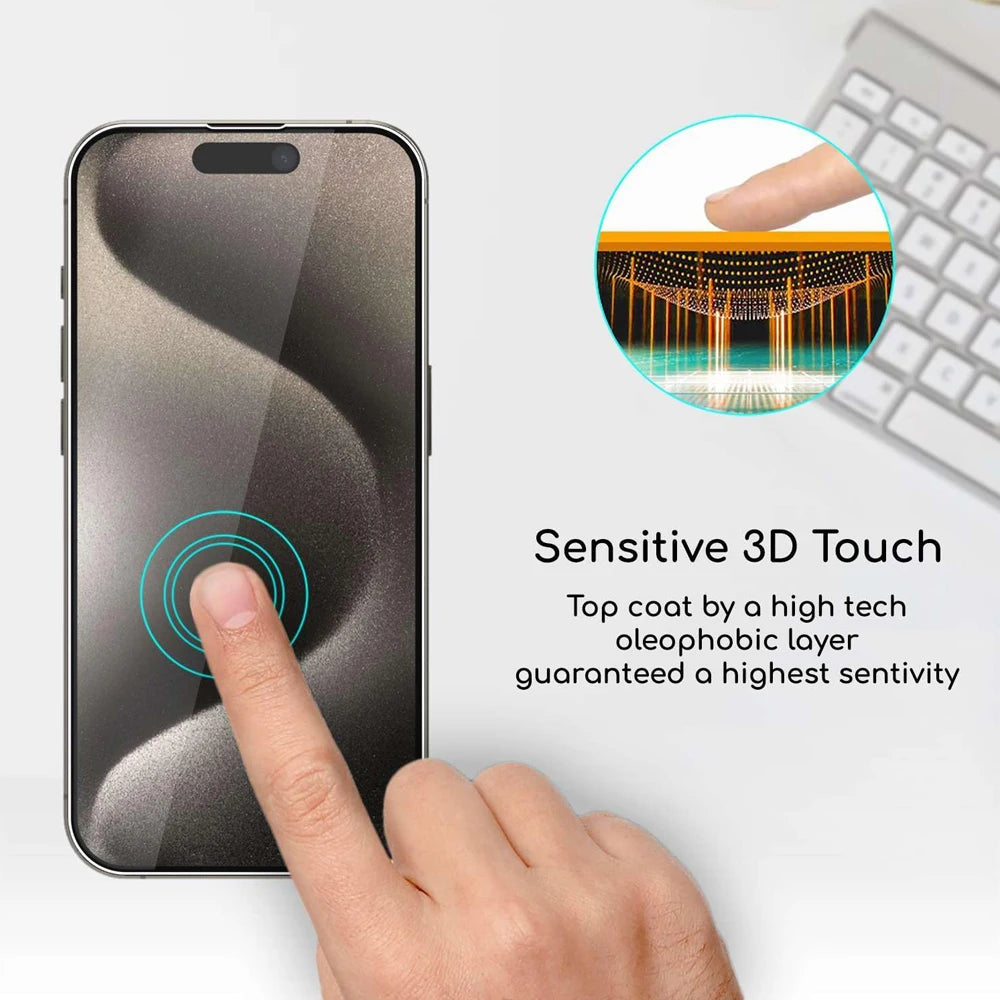Clear Glass Film For iPhone 17 16 15 Pro Max Screen Protector For iPhone 11 12 13 14 15 Pro Tempered Glass iPhone13 Mini 16 Plus Car Mobile World