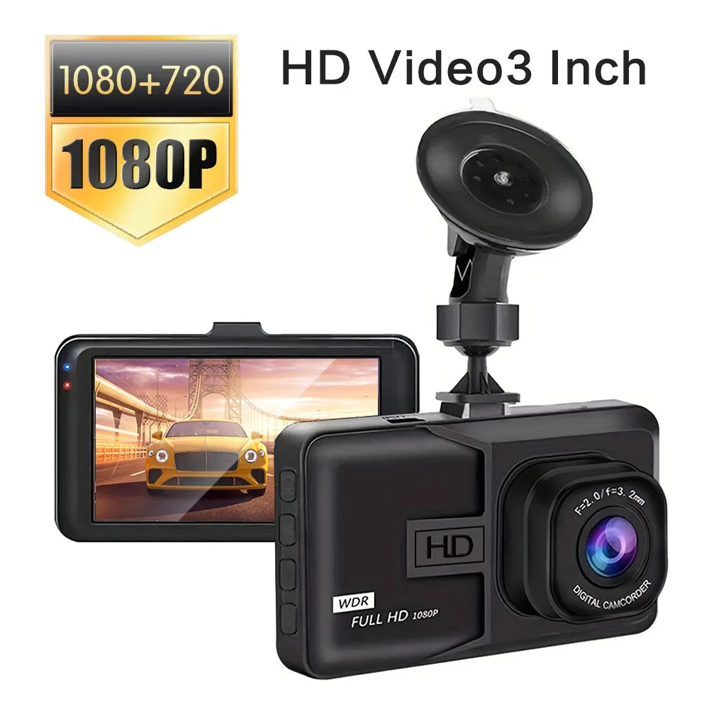 XUSHIDZ NEW 1080P HD Dash Camera Loop Recording Car Vehicle DVR Video Recorder Dashcam Night Vision 24h Parking Monitor G-sensor Car Mobile World