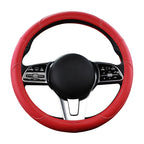 Motoptes Car Anti-Slip Leather Steering wheel Cover Universal car Steering Wheel Protective Cover Fashion Style 38cm Pink CM World