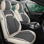 Universal Flax Car Seat Covers for Jeep Cherokee WK2 WJ 2004 2014 Patriot Wrangler Compass 2007 2019 Renegade for Vehicle Parts CM World