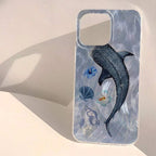 Ocean Shark Whale Design Phone Case For iPhone 17 16 11 13 14 15 12 Pro Max 7 8 14 15 Plus X XS SE 16E Shockproof Bumper Cover﻿
