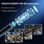 4.3 Inch Industrial Endoscope Camera 16.5TF Single Lens Pipe 1920P HD Inspection Borescope for Car Sewer Inspection Camera Tool CM World