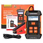KONNWEI KW520 Car Battery Tester 12V 24V Battery Charger Lead Acid Car Battery Pulse Repair Tool AGM Gel Lithium Scanning Tool