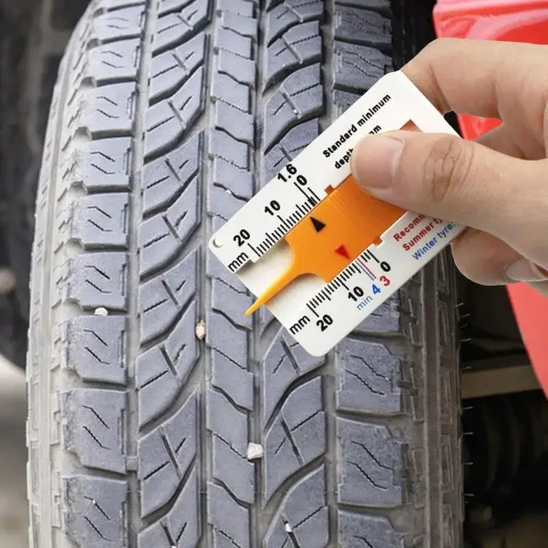 Car Inspection Tools Car Tester Tire Depth Ruler Tire Thickness Gauge For Cars Tyre Ruler Tread Depth Accurate Measurement Tools CM World