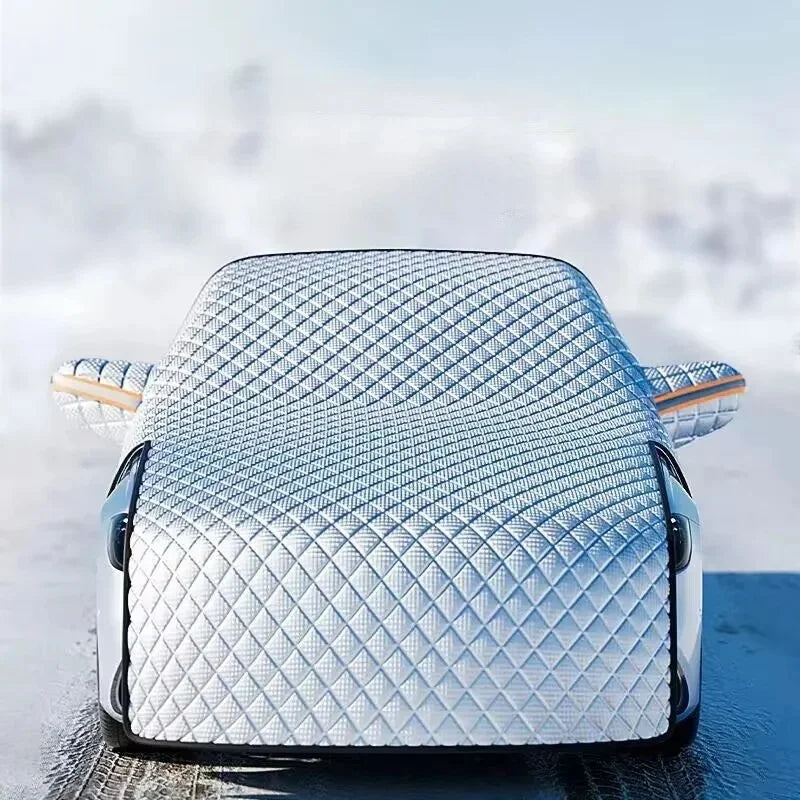 Enlarged Car Snow‑Ice Cover, Winter Windshield Snow Shield Windproof Waterproof Car Window Protector Universal for SUV Sedan