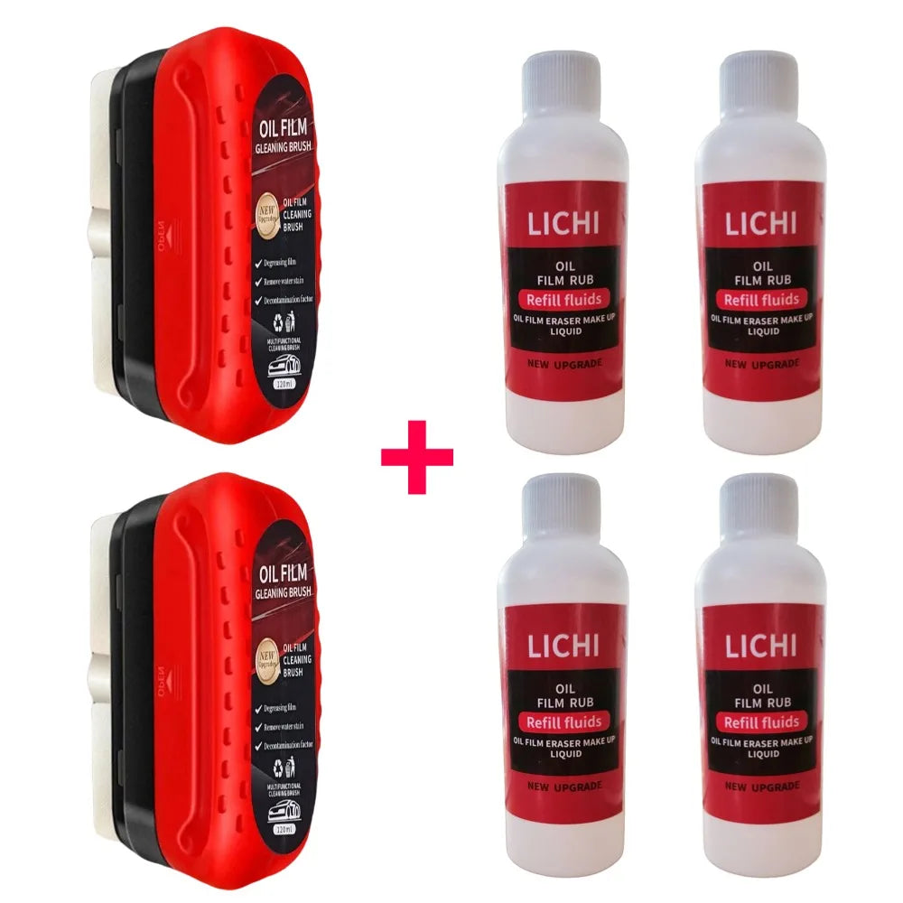 120ml Automotive Car Oil Film Cleaning Brush Car Glass Oil Film Cleaner Hydrophobic Windshield Oil Film Remover for Car Window CM World