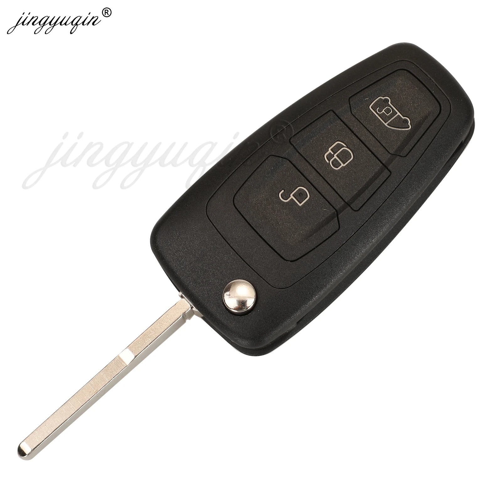 jignyuqin 10pcs Flip Remote Key Case Shell 2/3 Button for Ford Ranger Focus Fiesta Mondeo HU101/FO21 Key Blade Key Case CM World
