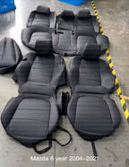 For Mazda 3 6 CX-5 CX-30 Custom Fit Car Seat Covers Accessories Full Covered Top Quality Leather Full Set 2 Rows 5 Seat CM World
