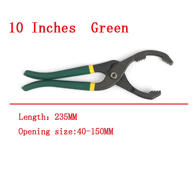 Pliers Oil Filter Wrench Car Removal 10 12 inch Non Slip Grip Adjustable Repair Home Universal Hand Tools Oil Filter Pliers Car Mobile World