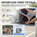 Car Front Windshield Sunshade，Convenient Storage Design，No-Drill Car Sunshade Canopy，Fully Seamless Edge-to-Edge Fit，Equipped Wi