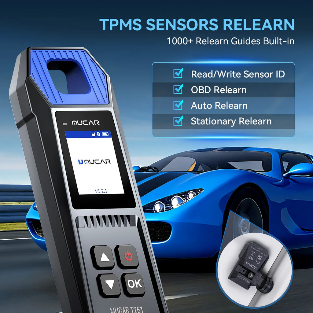 2026 MUCAR T261 Tire Pressure Inspection Tools TPMS System Car Code Reader Sensor Programming Tools For MUCAR 892BT VO7S VO6