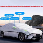New Car Cover Half Body Windshield Sunshade Heat Insulation Waterproof Dustproof Car Glass Protection Cover Automotive Accessori CM World