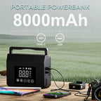 Hieha Portable Car Jump Starter 4000A 12V Portable Car Battery Charger, 150PSI Tire Inflator, 15000mAh Power Bank With LED Light