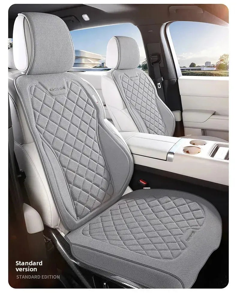 Universal High Quality Linen Car Seat Full Cover Breathable Flax Luxury Car SUV. Seat Cushion Seats Full Cover Protection Car Mobile World