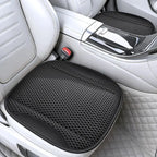 Hollow Mesh Sandwich Mesh Universal Car Seat Cushion Stitched with Premium Nappa Leather Edging Breathable and Comfortable Gifts Car Mobile World