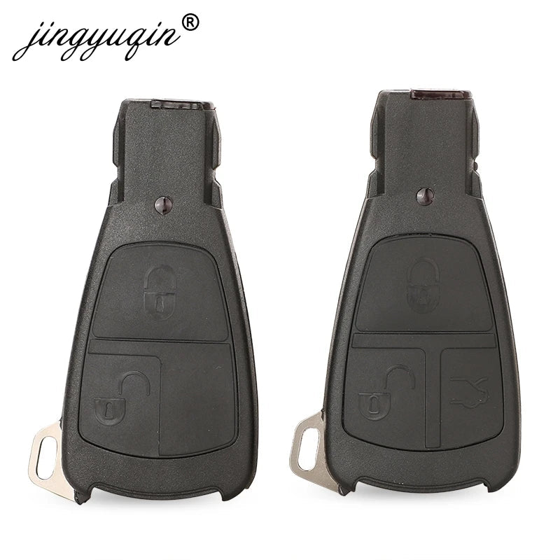 jingyuqin 2/3 Button Old Style Remote Car Key Shell For Benz Mercedes C180 1998-2004 W202 Smart Key Fob Cover Case With Blade CM World