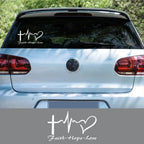 Universal Car Stickers PVC Decoration Love Jesus Cross Graphic Style Vinyl Film Decal Tuning Auto Accessories Fit For All Models Car Mobile World