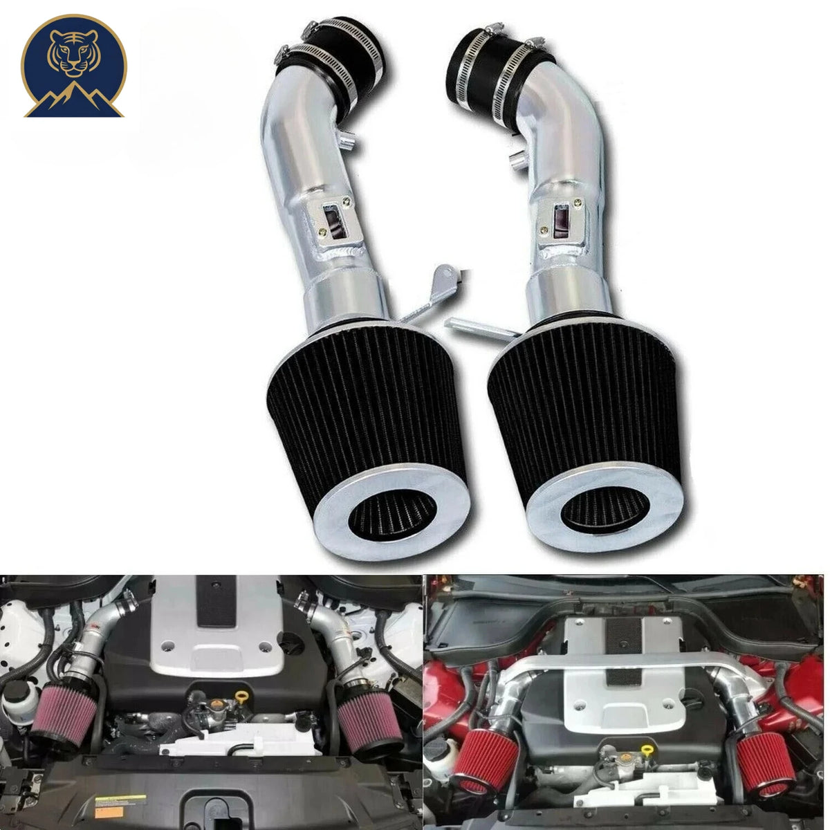 High Performance Cold Air Intake Kit + Filter for Infiniti G37 3.7L 08-13 Nissan 370Z 09-16