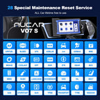 MUCAR VO7S/VO7 OBD2 Scanner Full System Diagnose 28 Reset Diagnostic Tool ECU Coding Active Test/Bi-directional Free for All Car CM World