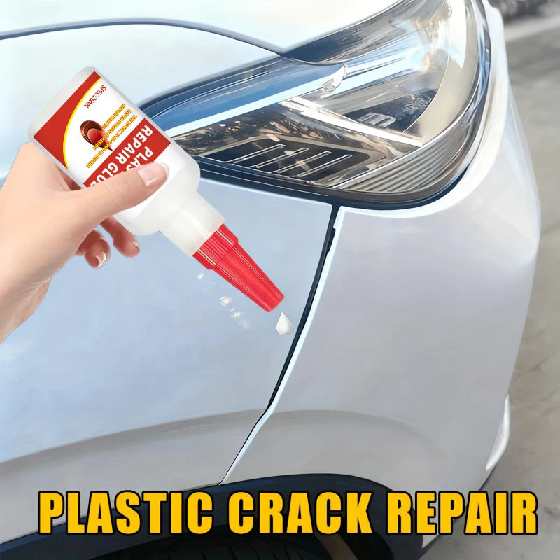 Car Bumper Repair Glue - Special Adhesive for Plastics, Repairs Plastic Parts, Rearview Mirror Base, Repairs Damage and Cracks, Car Body Plastic Adhesive, Strong Special Glue for Universal Welding CM World