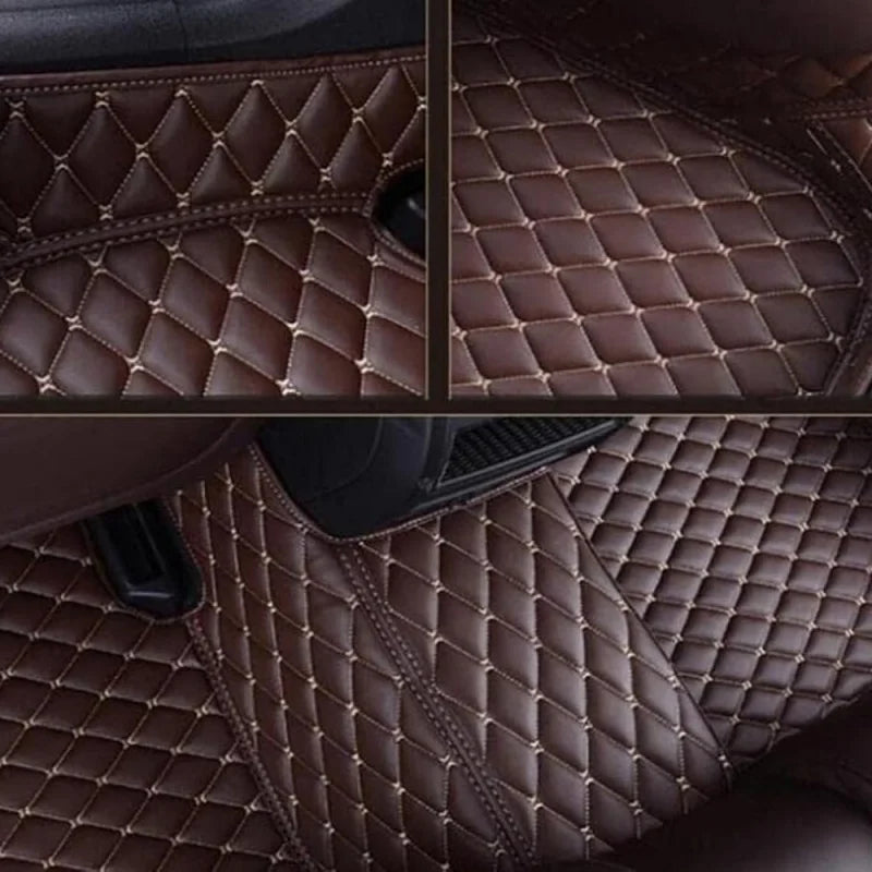 Custom For Tesla Model Y L 6-Seat EVSUV 2025-2026 Waterproof All Weather Car Floor Mats Luxury PU Anti-Slip Accessories LHD/RHD