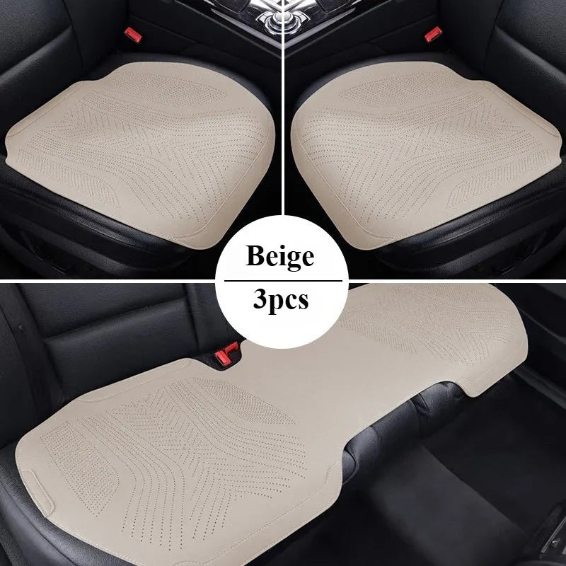 All Seasons Universal Car Seat Protector Mat Suede Car Seat Covers Full Set Auto Accessories Interior Car Seat Protector Cushion CM World