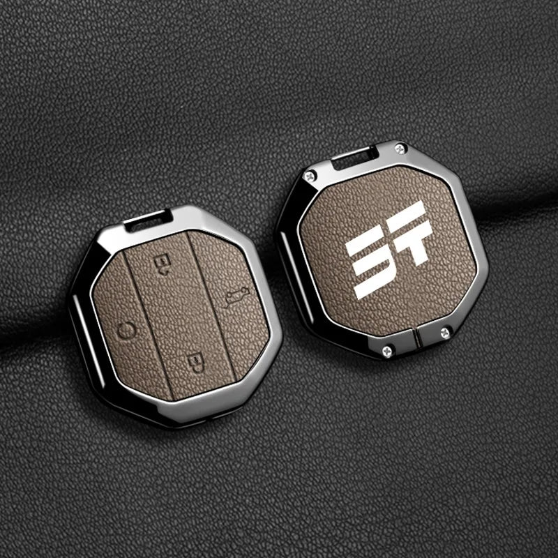 For Chery Jetour Traveller T2 2025 Zinc Alloy Car Key Case Cover Fob Shell Protector Keychain Clip Buckle Interior Accessories