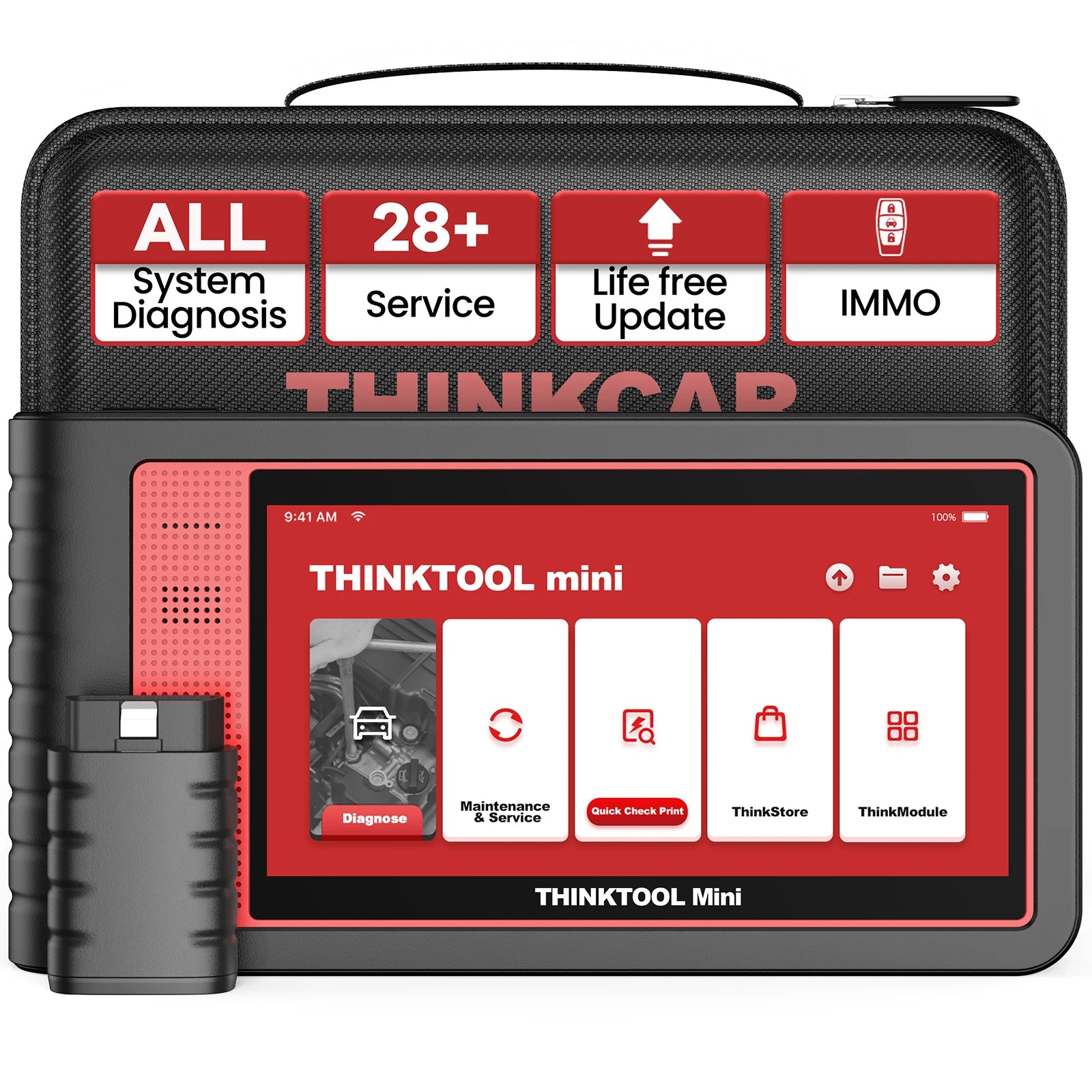THINKCAR Thinktool Mini OBD2 Scanner Professional Full System Auto Scanner 28 Reset All software Free Update Diagnostic Tools Car Mobile World