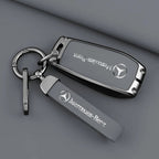 1pcs Leather Car Smart Key Case Cover Shell Fob Holder For Mercedes Benz A B C E S  R-Class C43 CLA GLB GLC GLK SLK SL Vito W20 CM World