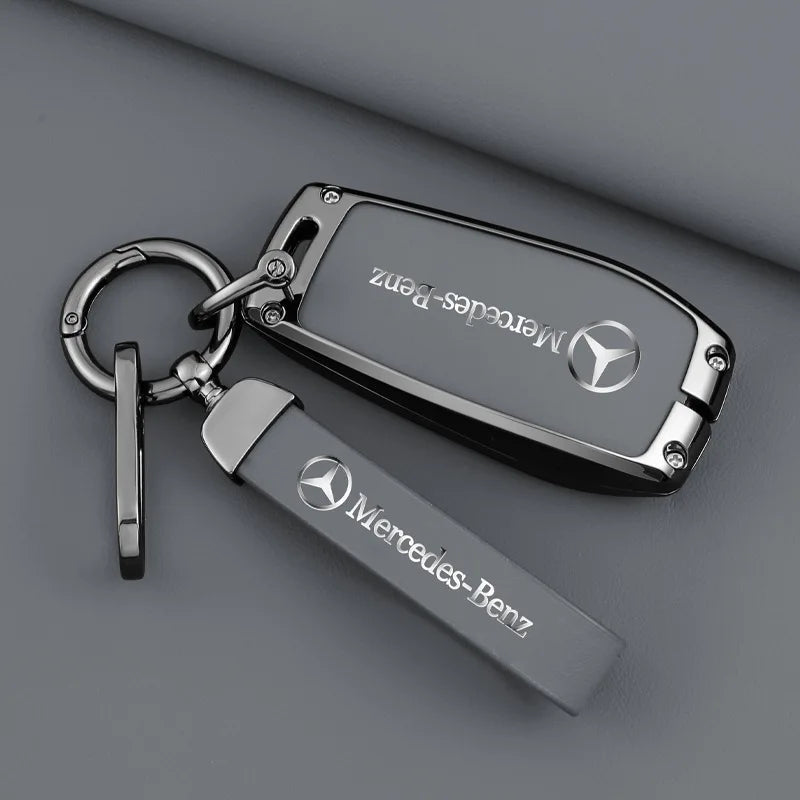 1pcs Leather Car Smart Key Case Cover Shell Fob Holder For Mercedes Benz A B C E S  R-Class C43 CLA GLB GLC GLK SLK SL Vito W20 CM World