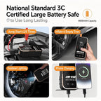 12V Car Jump Starter with Air Compressor - 2-in-1 Emergency Battery Booster, Tire Inflator & Portable Power Bank