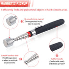 5PCS Telescopic Magnetic Pickup Tool, Portable Extendable Magnet Wand With Inspection Mirror, 360° Rotation, For Car Maintenance CM World